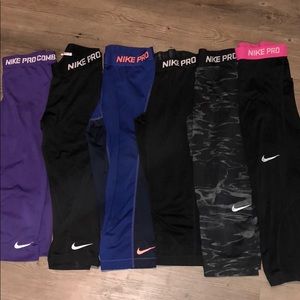 6 Nike pro Capri leggings!! All size small!!